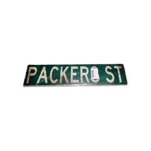 NEW NFL Green Bay Packers Metal RUSTIC STREET Sign 16" x 4" Room Mancave SEALED